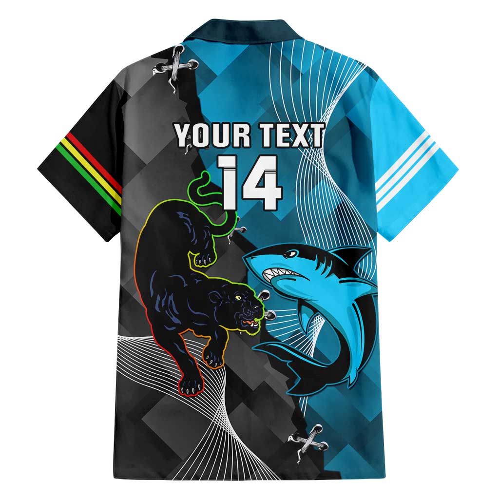 Custom NRL Panthers And Sharks Rugby 2024 Hawaiian Shirt Go Champions Dynamic Version