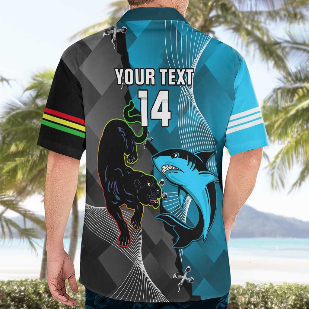 Custom NRL Panthers And Sharks Rugby 2024 Hawaiian Shirt Go Champions Dynamic Version