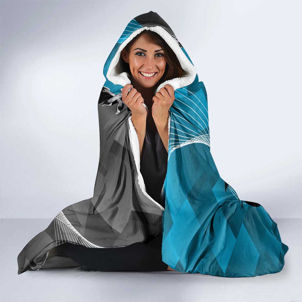 Custom NRL Panthers And Sharks Rugby 2024 Hooded Blanket Go Champions Dynamic Version