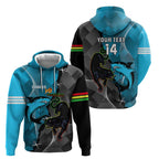Custom NRL Panthers And Sharks Rugby 2024 Hoodie Go Champions Dynamic Version