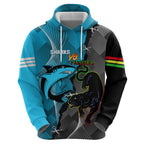 Custom NRL Panthers And Sharks Rugby 2024 Hoodie Go Champions Dynamic Version