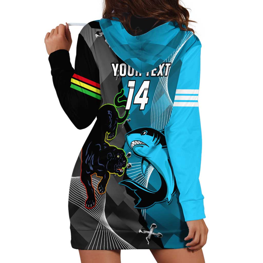 Custom NRL Panthers And Sharks Rugby 2024 Hoodie Dress Go Champions Dynamic Version