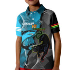 Custom NRL Panthers And Sharks Rugby 2024 Kid Polo Shirt Go Champions Dynamic Version