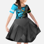 Custom NRL Panthers And Sharks Rugby 2024 Kid Short Sleeve Dress Go Champions Dynamic Version