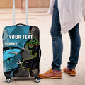 Custom NRL Panthers And Sharks Rugby 2024 Luggage Cover Go Champions Dynamic Version