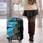 Custom NRL Panthers And Sharks Rugby 2024 Luggage Cover Go Champions Dynamic Version