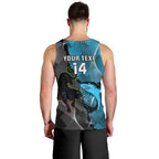 Custom NRL Panthers And Sharks Rugby 2024 Men Tank Top Go Champions Dynamic Version