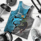 Custom NRL Panthers And Sharks Rugby 2024 Men Tank Top Go Champions Dynamic Version
