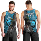 Custom NRL Panthers And Sharks Rugby 2024 Men Tank Top Go Champions Dynamic Version