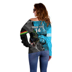 Custom NRL Panthers And Sharks Rugby 2024 Off Shoulder Sweater Go Champions Dynamic Version