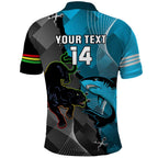 Custom NRL Panthers And Sharks Rugby 2024 Polo Shirt Go Champions Dynamic Version