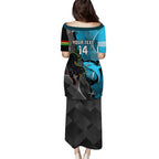 Custom NRL Panthers And Sharks Rugby 2024 Puletasi Go Champions Dynamic Version