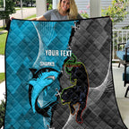 Custom NRL Panthers And Sharks Rugby 2024 Quilt Go Champions Dynamic Version