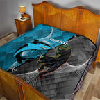Custom NRL Panthers And Sharks Rugby 2024 Quilt Go Champions Dynamic Version