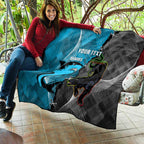 Custom NRL Panthers And Sharks Rugby 2024 Quilt Go Champions Dynamic Version