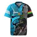 Custom NRL Panthers And Sharks Rugby 2024 Rugby Jersey Go Champions Dynamic Version