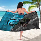 Custom NRL Panthers And Sharks Rugby 2024 Sarong Go Champions Dynamic Version