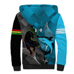 Custom NRL Panthers And Sharks Rugby 2024 Sherpa Hoodie Go Champions Dynamic Version