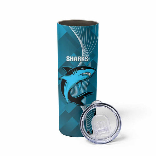 NRL Panthers And Sharks Rugby 2024 Skinny Tumbler Go Champions Dynamic Version
