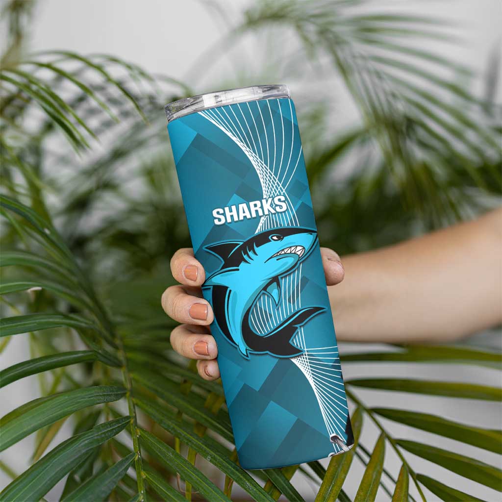 NRL Panthers And Sharks Rugby 2024 Skinny Tumbler Go Champions Dynamic Version