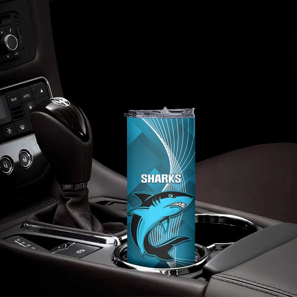 NRL Panthers And Sharks Rugby 2024 Skinny Tumbler Go Champions Dynamic Version
