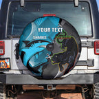 Custom NRL Panthers And Sharks Rugby 2024 Spare Tire Cover Go Champions Dynamic Version