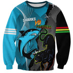 Custom NRL Panthers And Sharks Rugby 2024 Sweatshirt Go Champions Dynamic Version