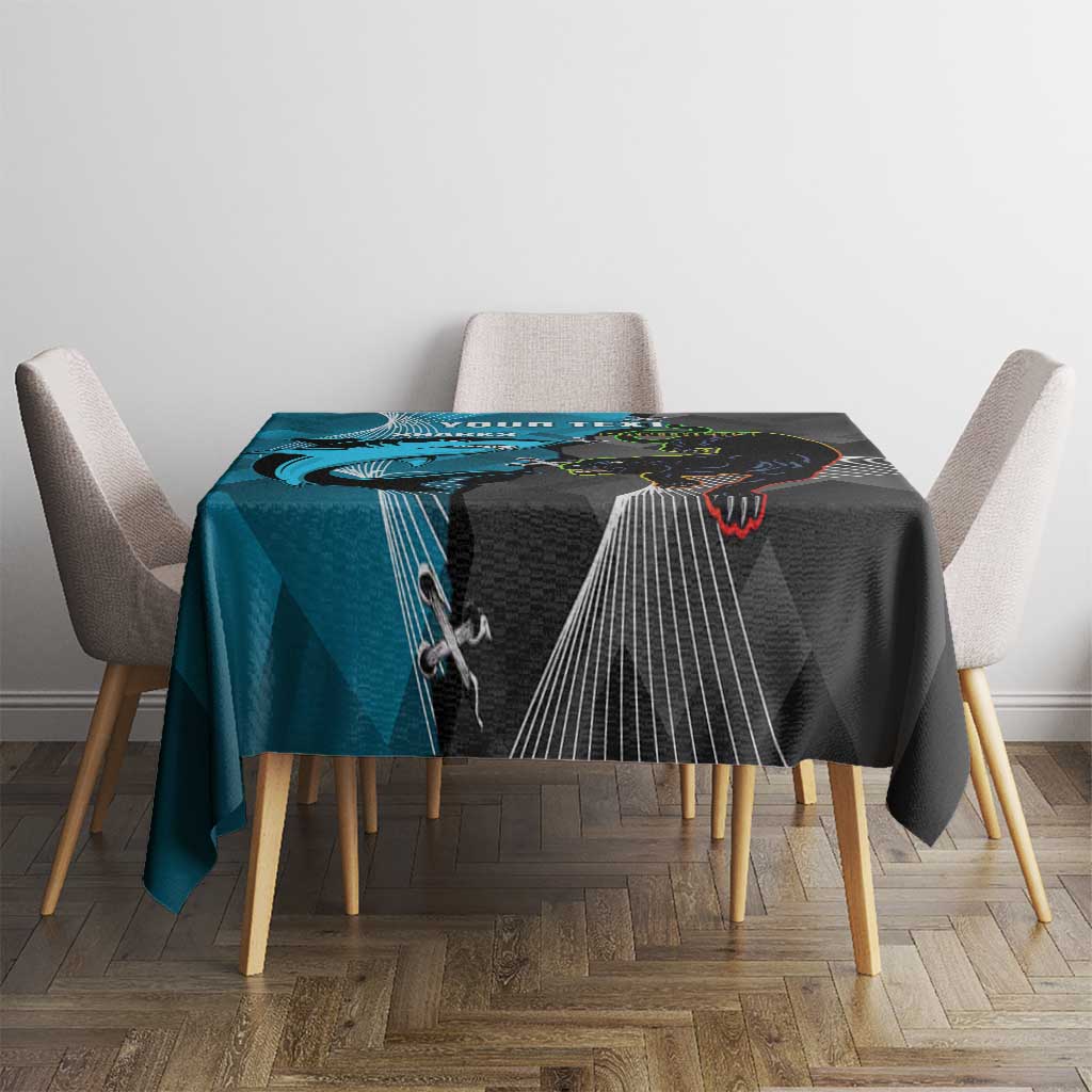 Custom NRL Panthers And Sharks Rugby 2024 Tablecloth Go Champions Dynamic Version