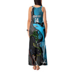 Custom NRL Panthers And Sharks Rugby 2024 Tank Maxi Dress Go Champions Dynamic Version
