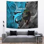 Custom NRL Panthers And Sharks Rugby 2024 Tapestry Go Champions Dynamic Version