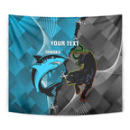 Custom NRL Panthers And Sharks Rugby 2024 Tapestry Go Champions Dynamic Version