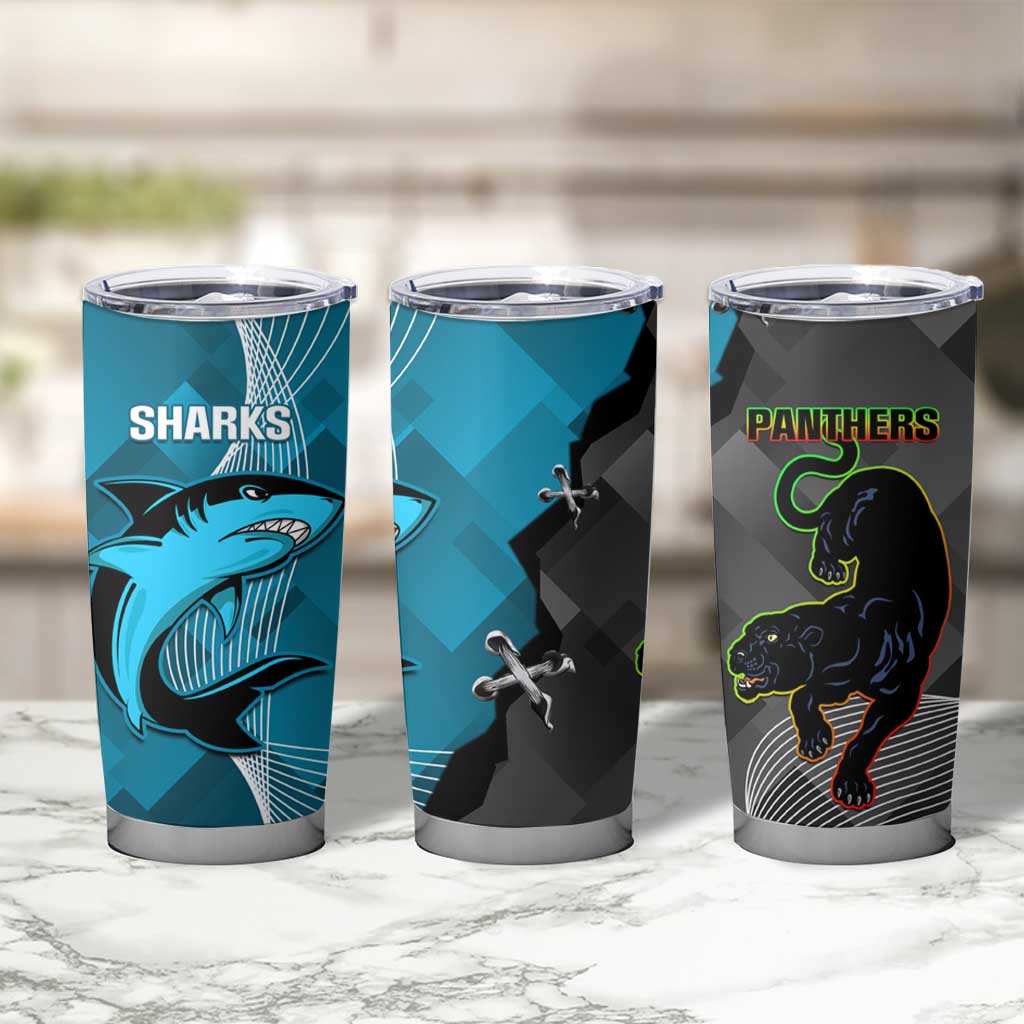 NRL Panthers And Sharks Rugby 2024 Tumbler Cup Go Champions Dynamic Version