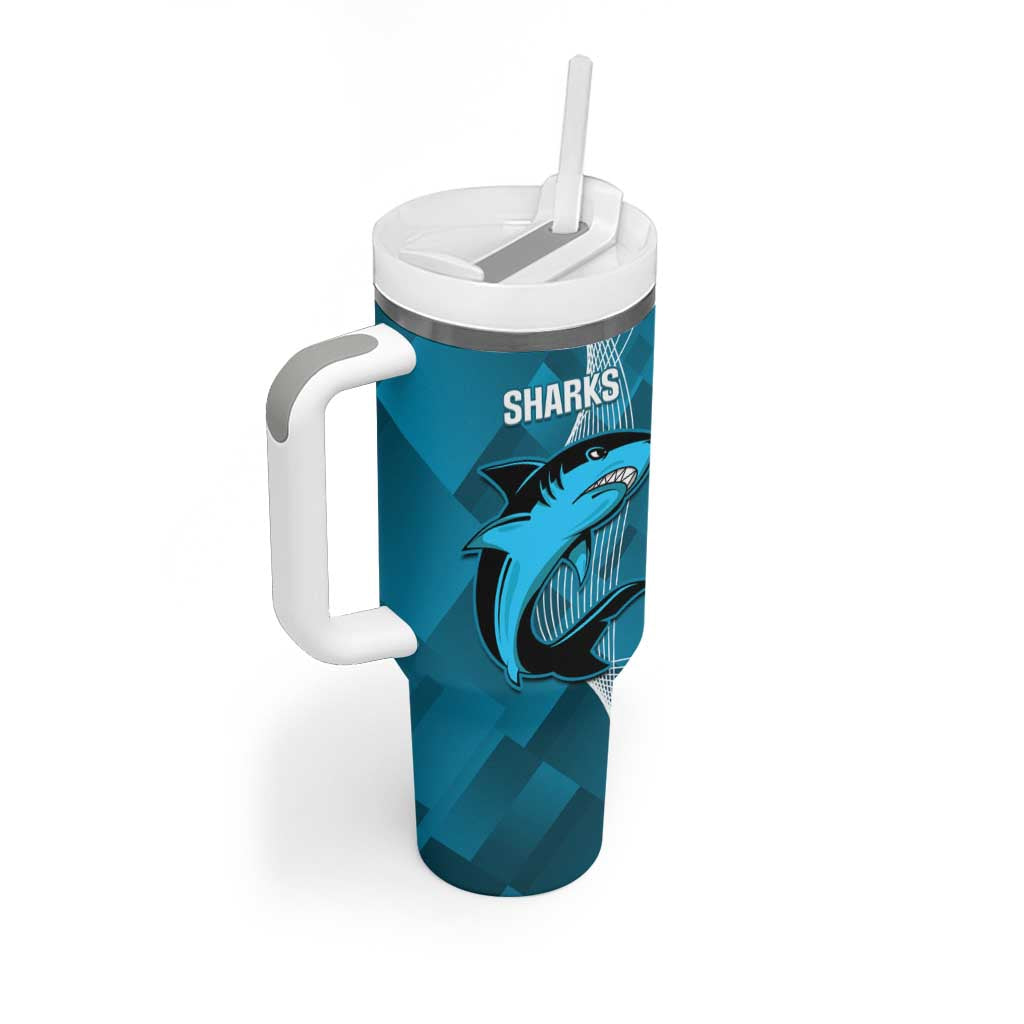 NRL Panthers And Sharks Rugby 2024 Tumbler With Handle Go Champions Dynamic Version