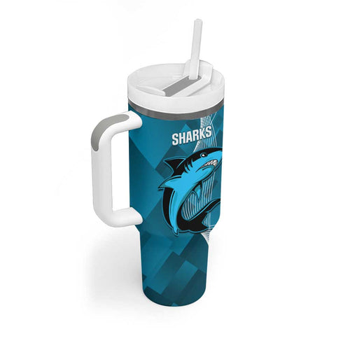 NRL Panthers And Sharks Rugby 2024 Tumbler With Handle Go Champions Dynamic Version