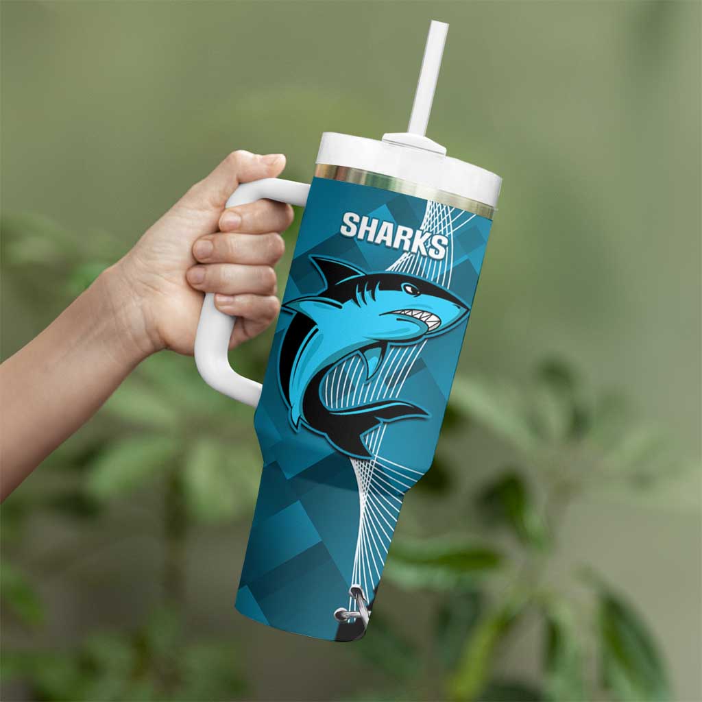 NRL Panthers And Sharks Rugby 2024 Tumbler With Handle Go Champions Dynamic Version