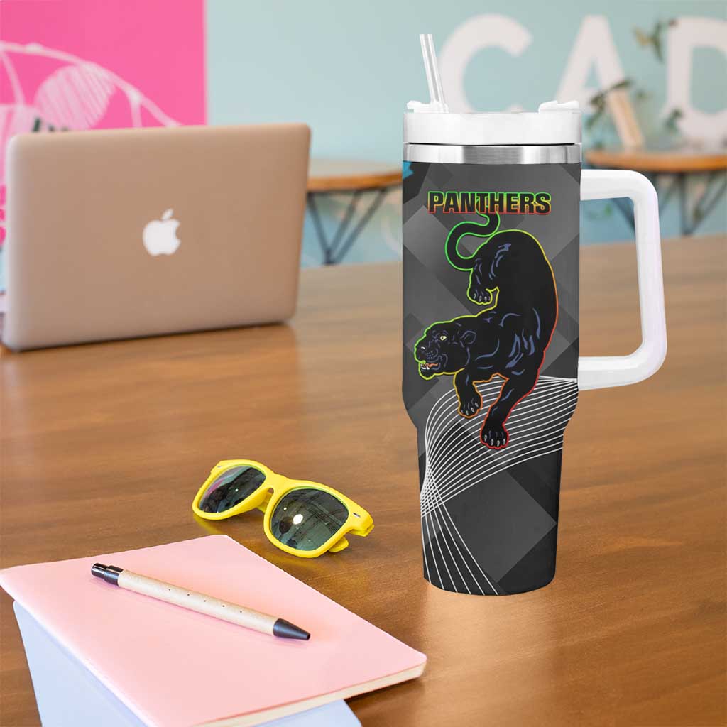 NRL Panthers And Sharks Rugby 2024 Tumbler With Handle Go Champions Dynamic Version