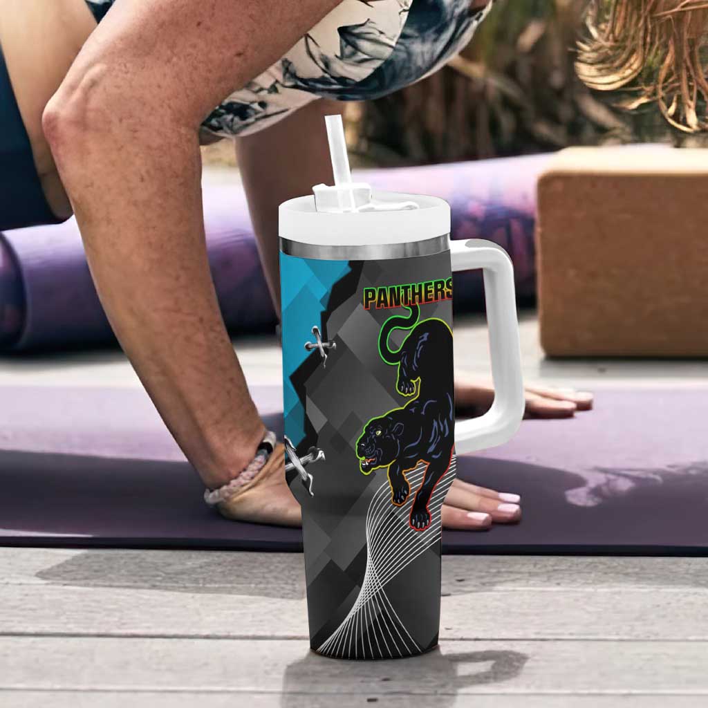 NRL Panthers And Sharks Rugby 2024 Tumbler With Handle Go Champions Dynamic Version