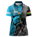 Custom NRL Panthers And Sharks Rugby 2024 Women Polo Shirt Go Champions Dynamic Version