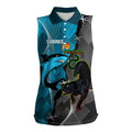 Custom NRL Panthers And Sharks Rugby 2024 Women Sleeveless Polo Shirt Go Champions Dynamic Version