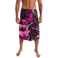 Think Pink Breast Cancer Awareness Lavalava Butterfly Aboriginal Mix Polynesian Pattern