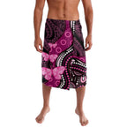 Think Pink Breast Cancer Awareness Lavalava Butterfly Aboriginal Mix Polynesian Pattern