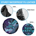 You Matter Suicide Prevention Awareness Spare Tire Cover Butterfly Aboriginal Mix Polynesian Pattern