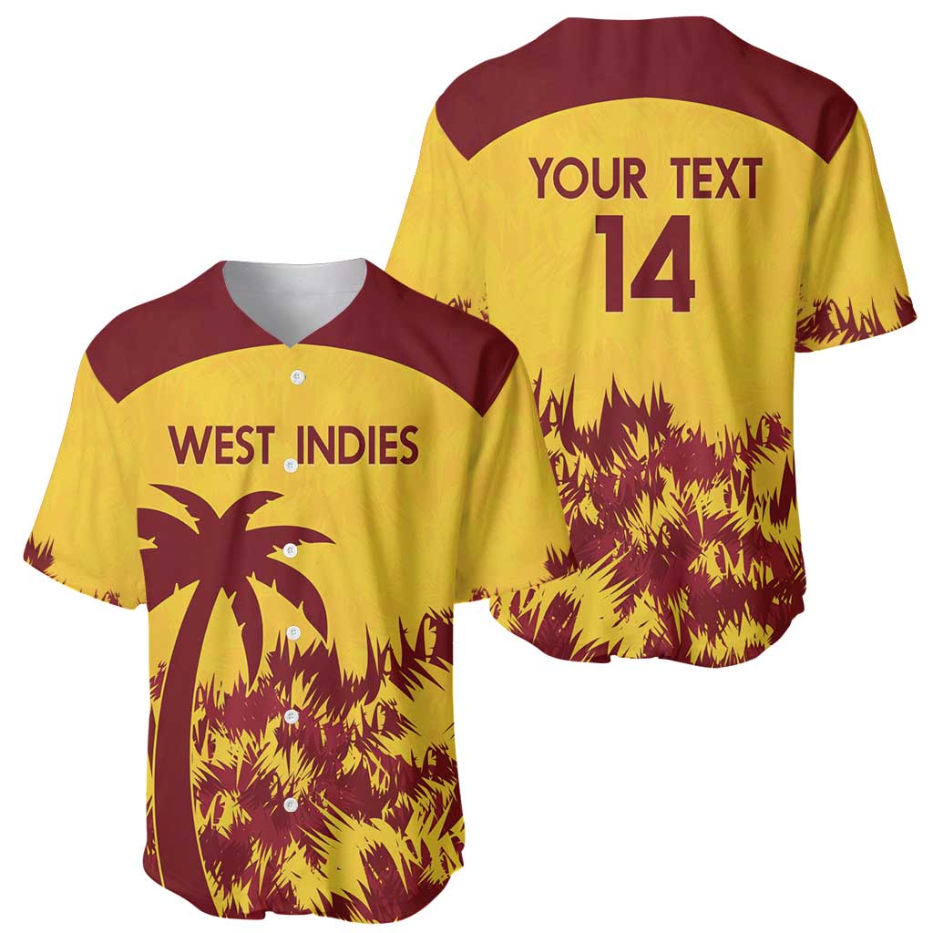 Custom West Indies Cricket Baseball Jersey Windies Newest Version