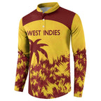 Custom West Indies Cricket Button Sweatshirt Windies Newest Version