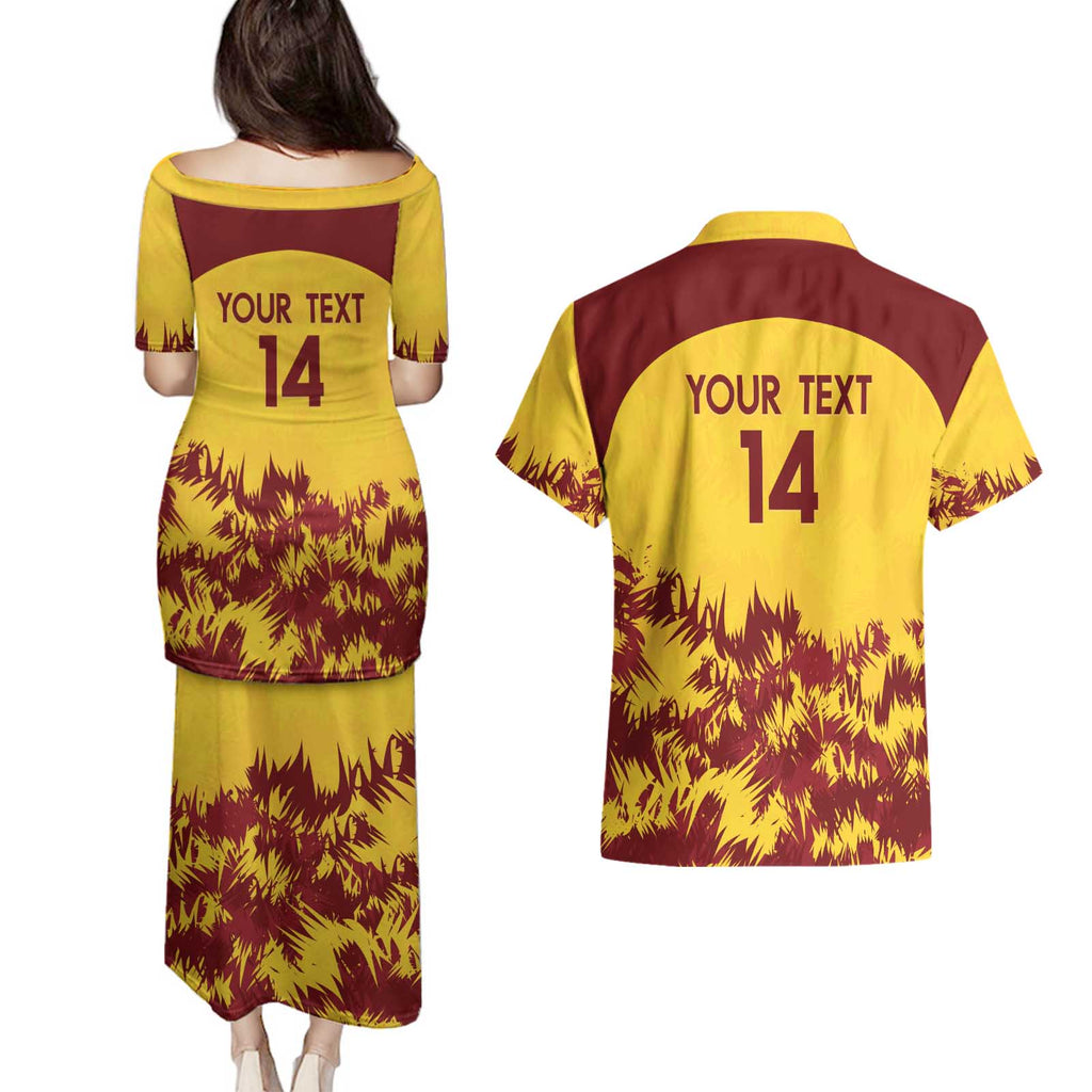 Custom West Indies Cricket Couples Matching Puletasi and Hawaiian Shirt Windies Newest Version