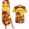 Custom West Indies Cricket Couples Matching Summer Maxi Dress and Hawaiian Shirt Windies Newest Version