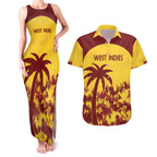 Custom West Indies Cricket Couples Matching Tank Maxi Dress and Hawaiian Shirt Windies Newest Version