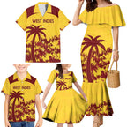 Custom West Indies Cricket Family Matching Mermaid Dress and Hawaiian Shirt Windies Newest Version