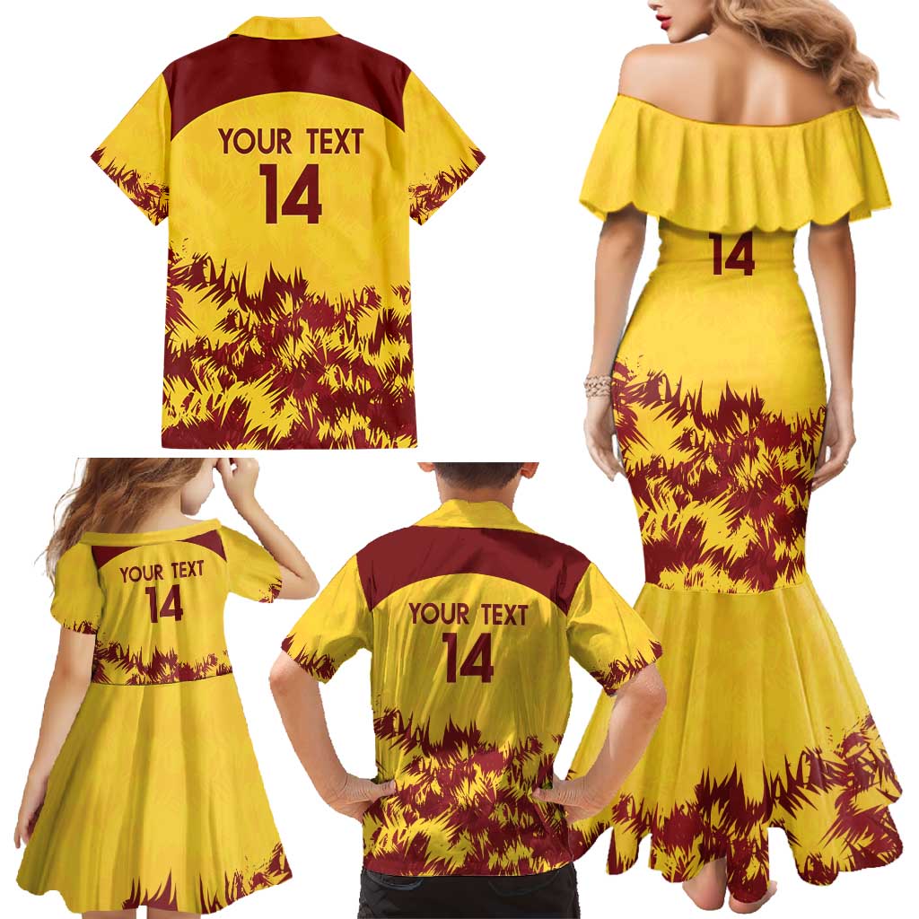 Custom West Indies Cricket Family Matching Mermaid Dress and Hawaiian Shirt Windies Newest Version