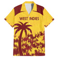 Custom West Indies Cricket Family Matching Off Shoulder Short Dress and Hawaiian Shirt Windies Newest Version